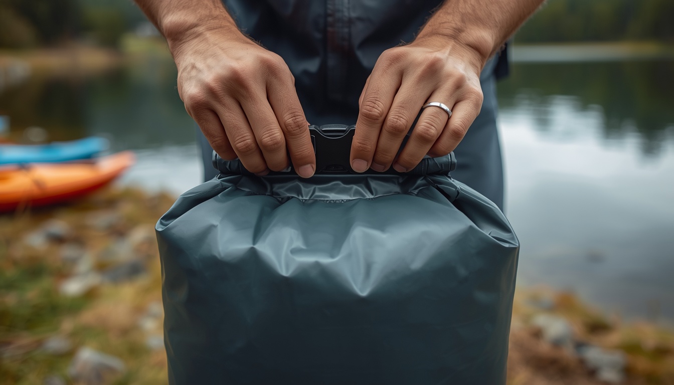 Dry bag roll-top kapatma sistemi