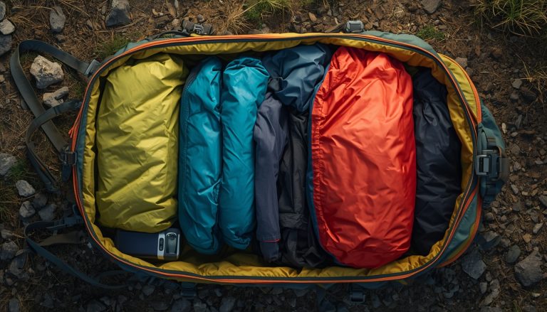 Dry sack sırt çantası düzeni
