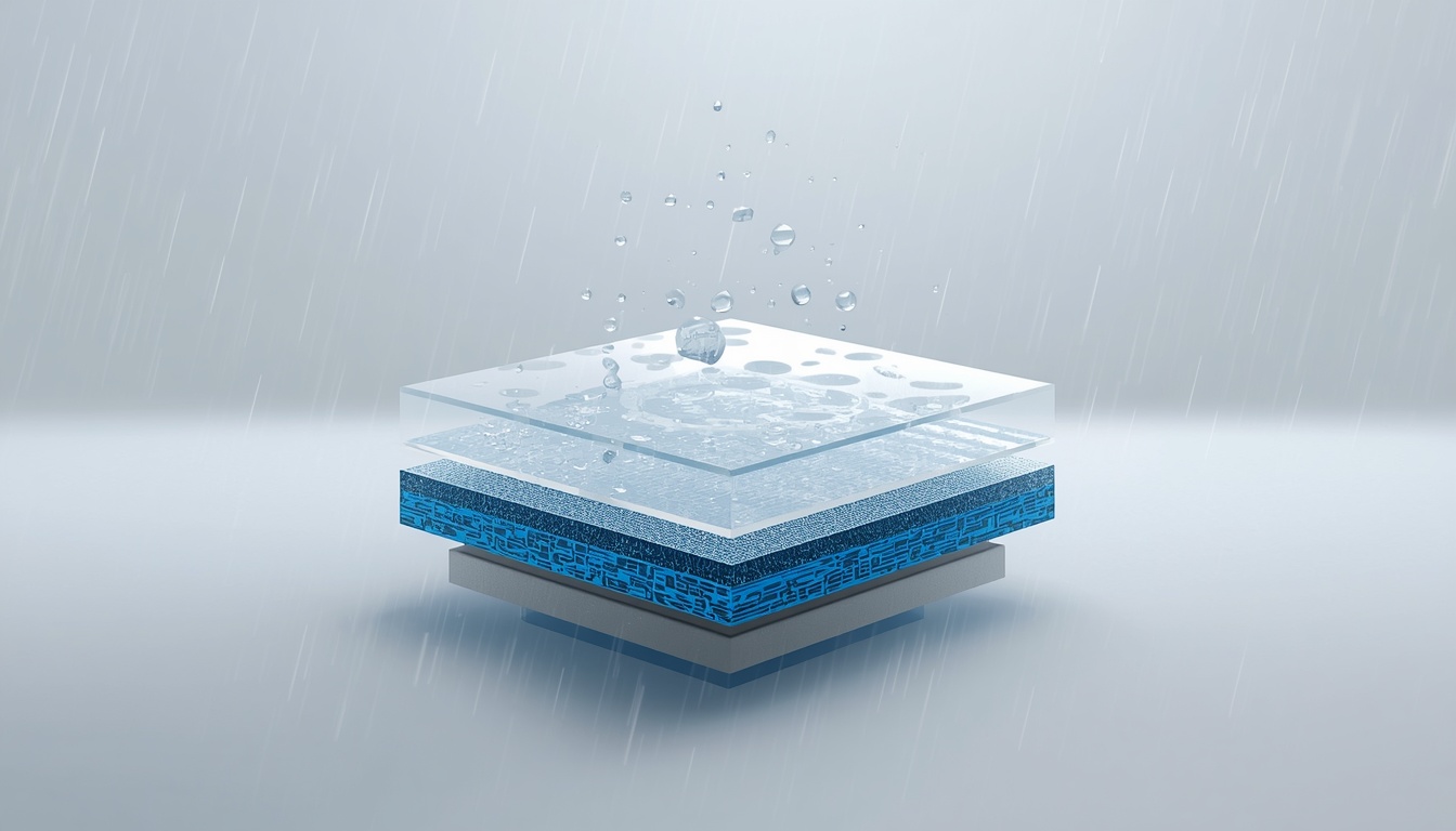 Structure of the Gore-Tex membrane