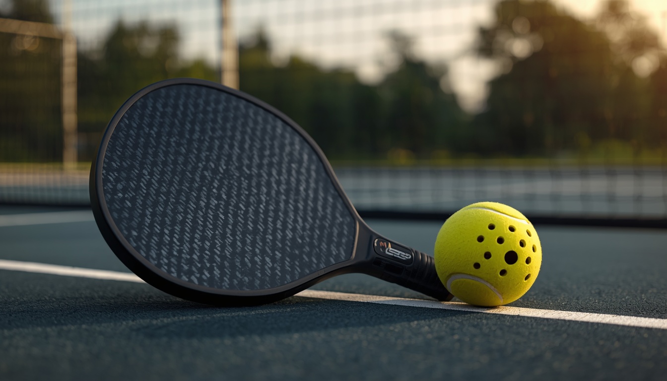 Pickleball paddle ve top