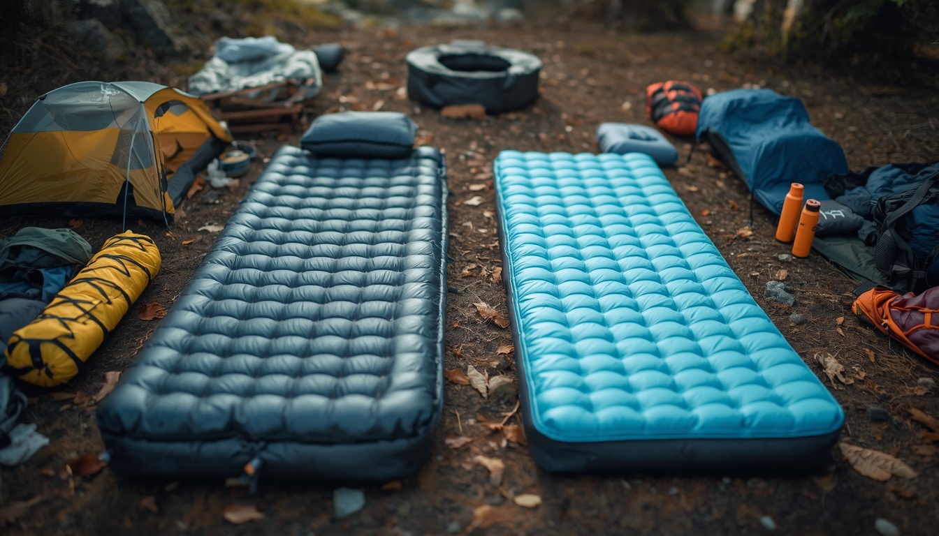 Inflatable mat and foam mat